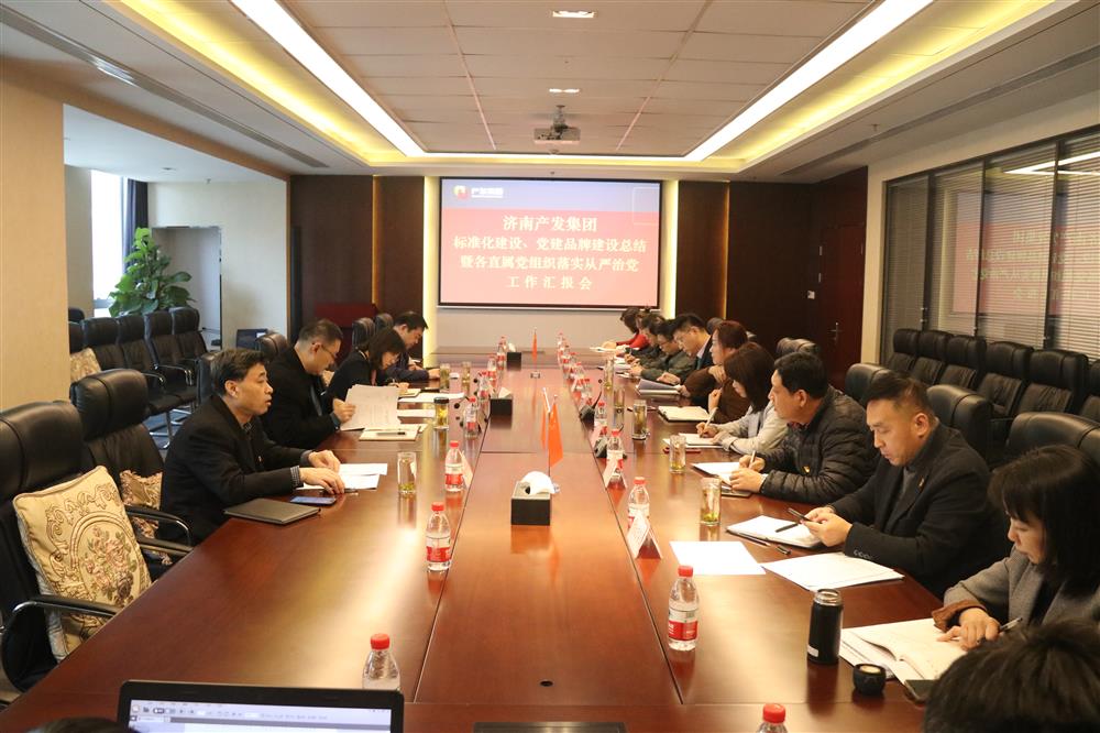 集團黨委召開黨組織標準化建設(shè)、 黨建品牌建設(shè)活動總結(jié)暨各直屬黨組織落實從嚴治黨工作匯報會議